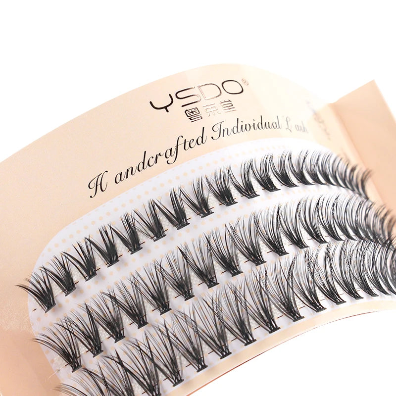 3/10 Rows Wispy False Eyelashes C Curl Individual Cluster Lashes DIY Make Up Eyeslash Extension Natural Faux Cils Makeup Tools
