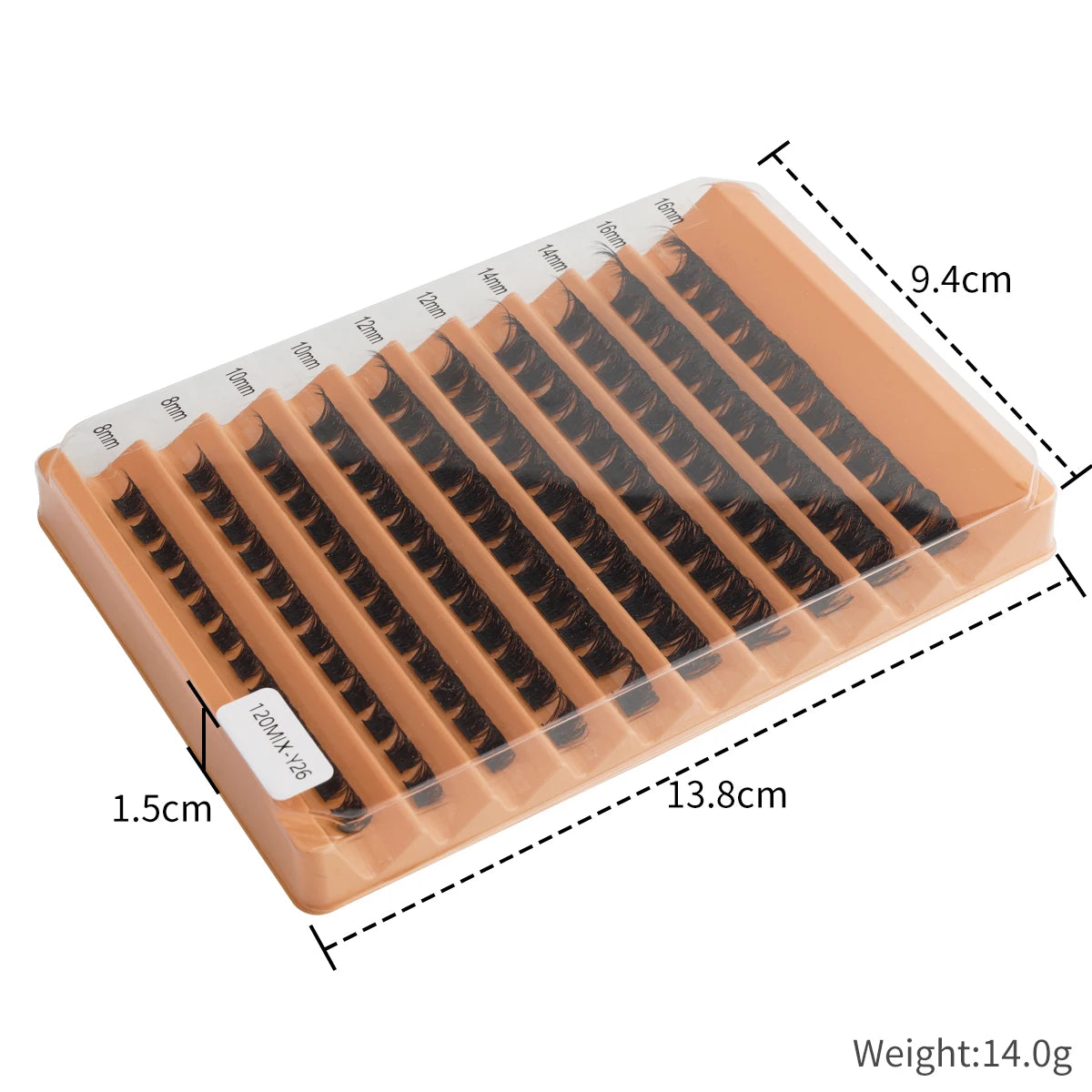 3/10 Rows Wispy False Eyelashes C Curl Individual Cluster Lashes DIY Make Up Eyeslash Extension Natural Faux Cils Makeup Tools