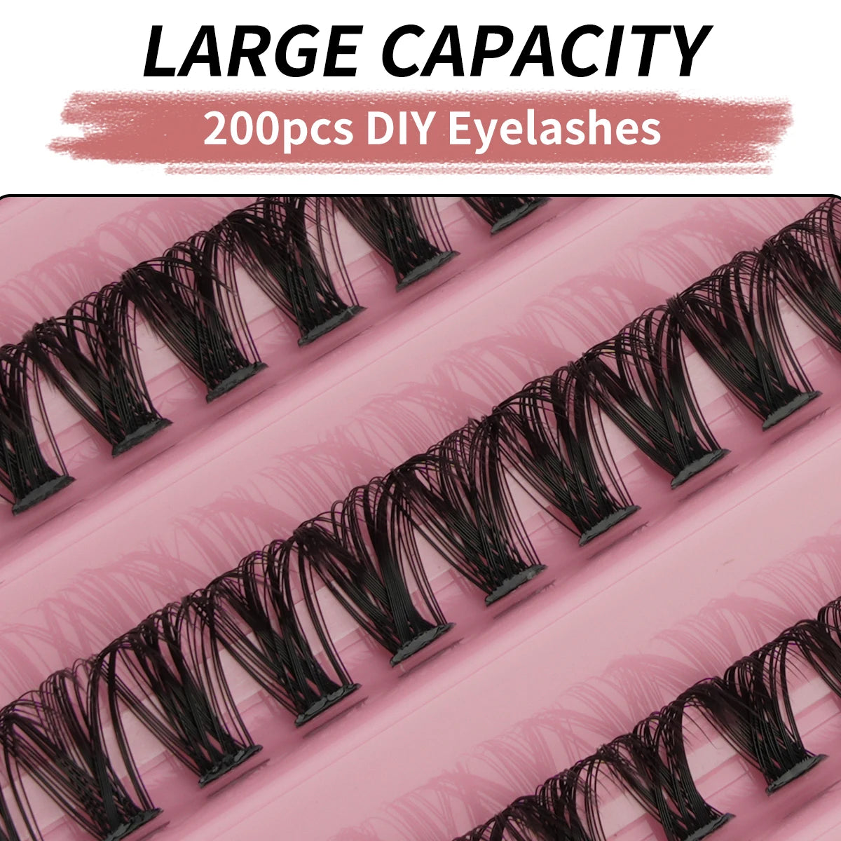 3/10 Rows Wispy False Eyelashes C Curl Individual Cluster Lashes DIY Make Up Eyeslash Extension Natural Faux Cils Makeup Tools