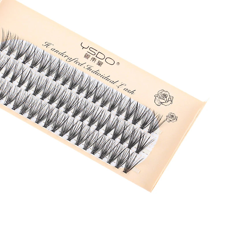 3/10 Rows Wispy False Eyelashes C Curl Individual Cluster Lashes DIY Make Up Eyeslash Extension Natural Faux Cils Makeup Tools