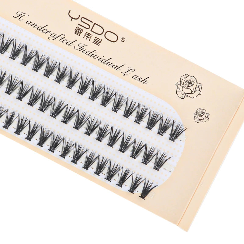 3/10 Rows Wispy False Eyelashes C Curl Individual Cluster Lashes DIY Make Up Eyeslash Extension Natural Faux Cils Makeup Tools